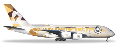 Airbus A380 Etihad Airways Jahr Zayed "